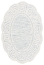 Safavieh Novelty 3'-0" x 5'-0" Rug in Light Grey / Ivory