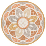 Safavieh Novelty 6'-0" x 6'-0" Rug in Grey / Gold