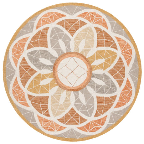 Safavieh Novelty 6'-0" x 6'-0" Rug in Grey / Gold