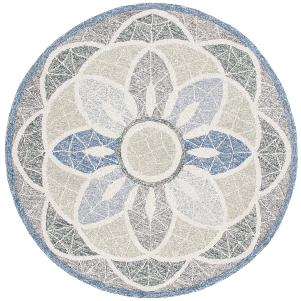 Safavieh Novelty 5'-0" x 5'-0" Rug in Grey / Blue
