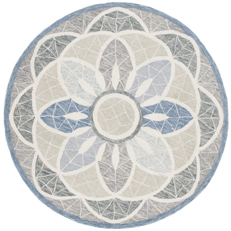 Safavieh Novelty 5'-0" x 5'-0" Rug in Grey / Blue