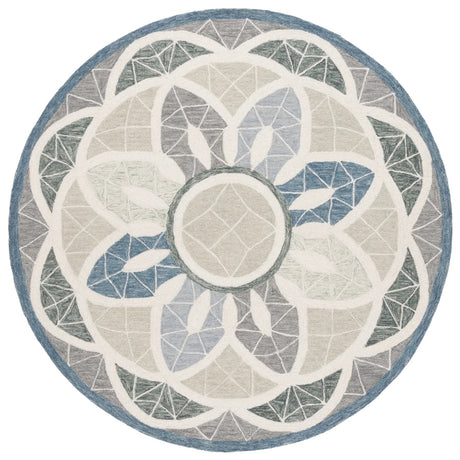 Safavieh Novelty 6'-0" x 6'-0" Rug in Grey / Blue
