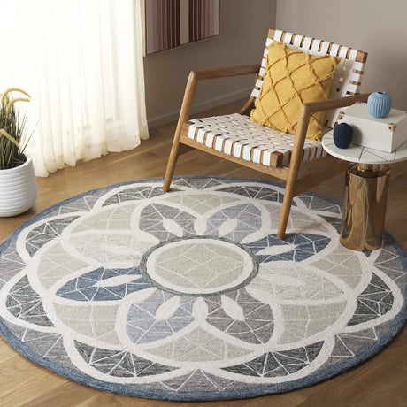 Safavieh Novelty 6'-0" x 6'-0" Rug in Grey / Blue