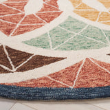 Safavieh Novelty 6'-0" x 6'-0" Rug in Blue / Orange
