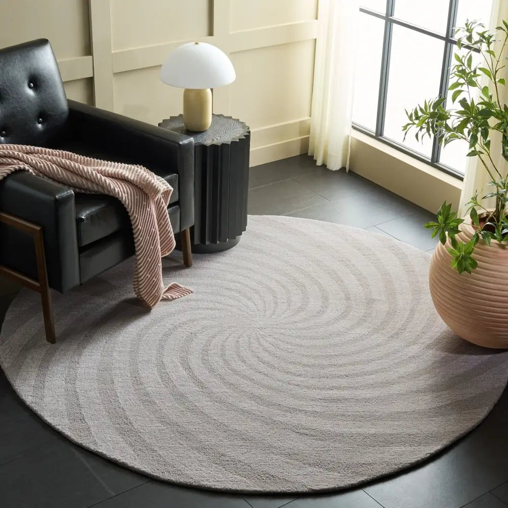 Safavieh Novelty 6'-0" x 6'-0" Rug in Grey / Ivory