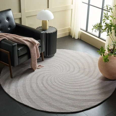 Safavieh Novelty 6'-0" x 6'-0" Rug in Grey / Ivory