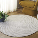 Safavieh Novelty 3'-0" x 3'-0" Rug in Grey / Beige