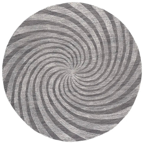 Safavieh Novelty 6'-0" x 6'-0" Rug in Charcoal / Grey