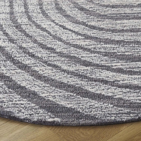 Safavieh Novelty 3'-0" x 3'-0" Rug in Charcoal / Grey
