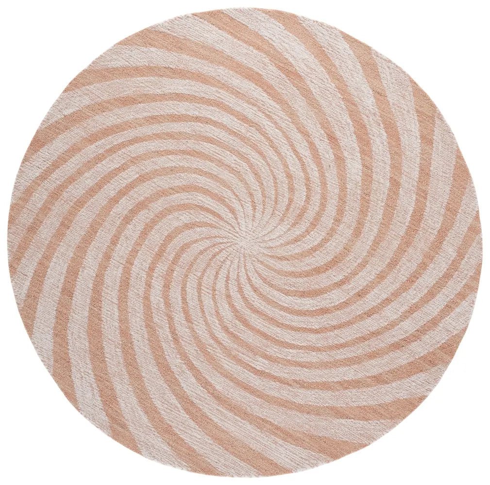 Safavieh Novelty 6'-0" x 6'-0" Rug in Light Rust / Ivory