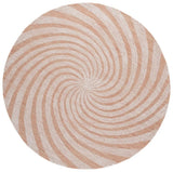 Safavieh Novelty 6'-0" x 6'-0" Rug in Light Rust / Ivory