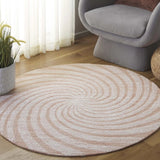 Safavieh Novelty 3'-0" x 3'-0" Rug in Light Rust / Ivory
