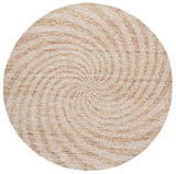 Safavieh Novelty 6'-0" x 6'-0" Rug in Light Brown / Ivory