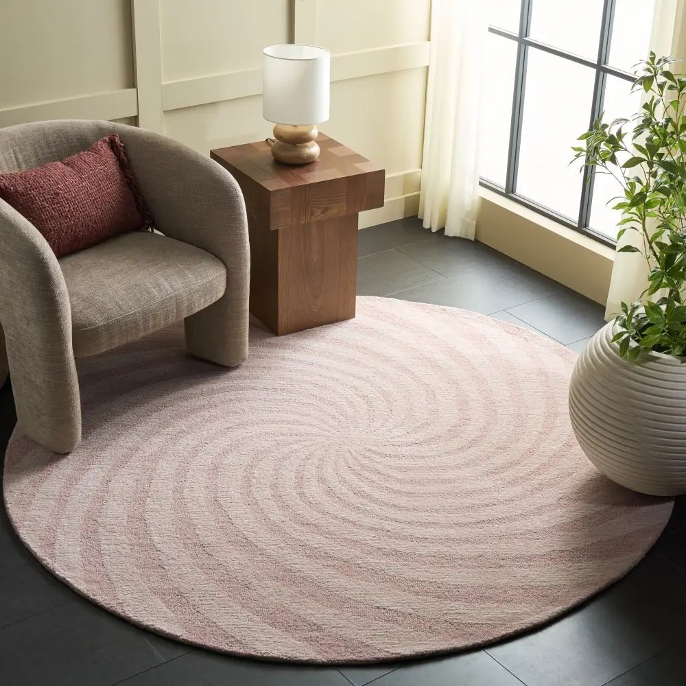 Safavieh Novelty 6'-0" x 6'-0" Rug in Light Pink / Ivory