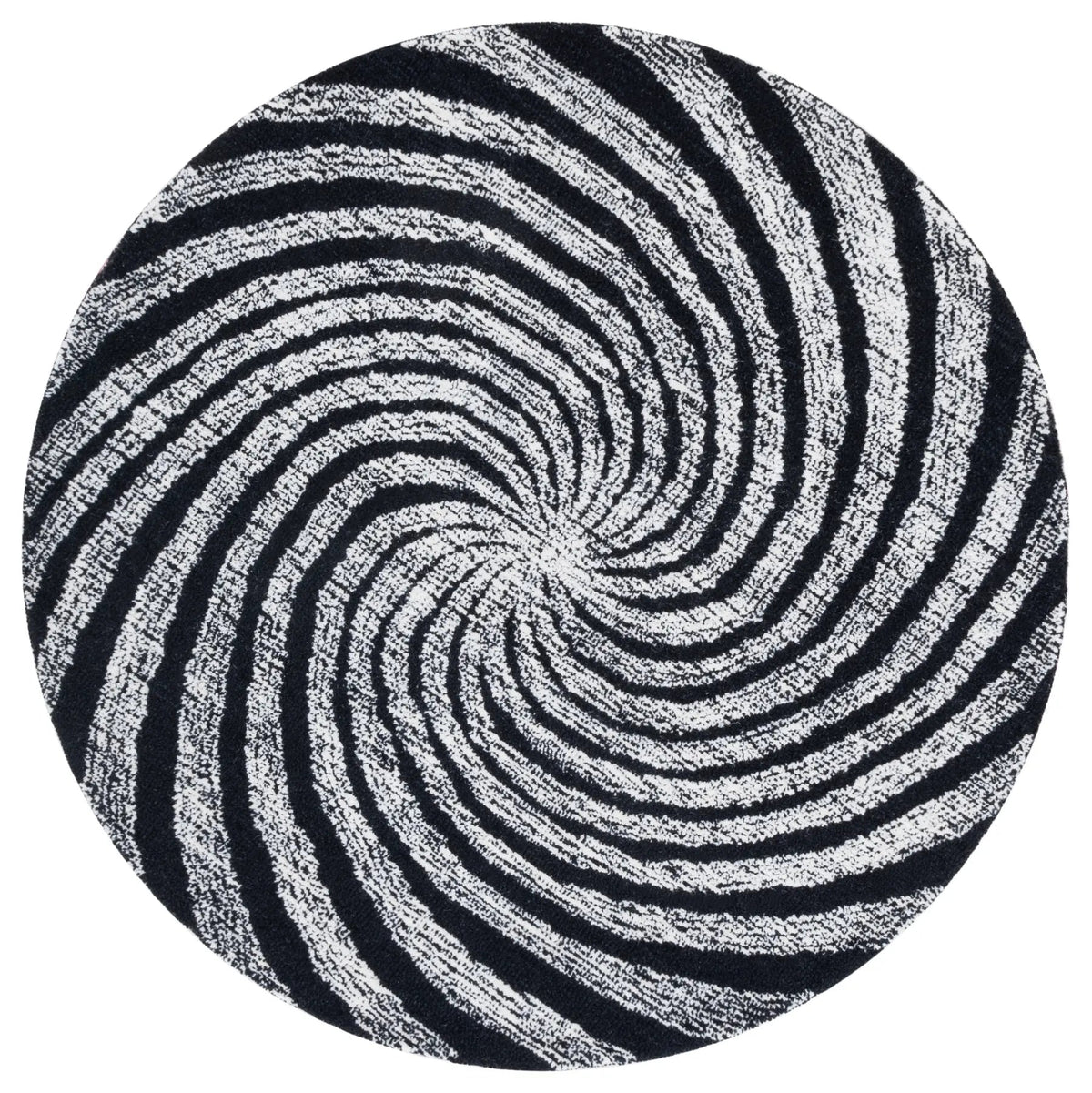 Safavieh Novelty 3'-0" x 3'-0" Rug in Black / Ivory