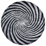 Safavieh Novelty 3'-0" x 3'-0" Rug in Black / Ivory