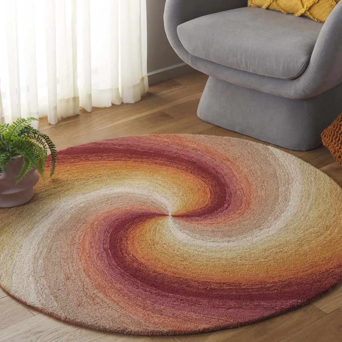 Safavieh Novelty 3'-0" x 3'-0" Rug in Red / Pink
