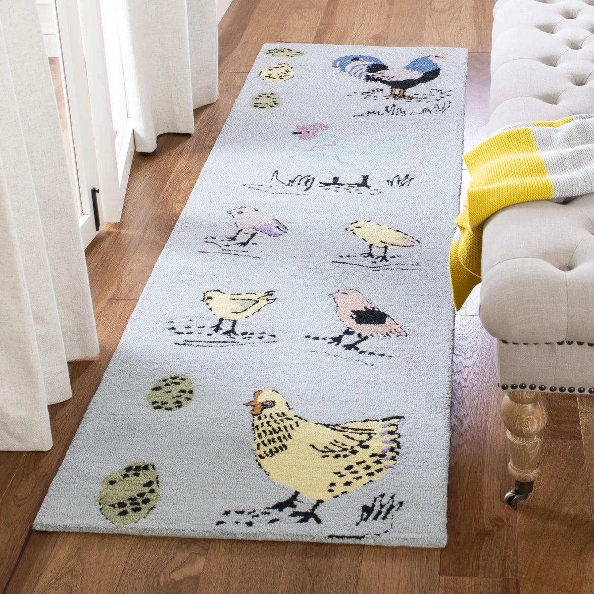 Safavieh Novelty 2'-3" x 8'-0" Rug in Blue / Yellow