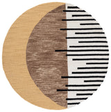 Safavieh Novelty 5'-0" x 5'-0" Rug in Brown / Beige