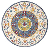 Safavieh Novelty 5'-0" x 5'-0" Rug in Blue / Ivory