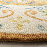 Safavieh Novelty 5'-0" x 5'-0" Rug in Rust / Ivory