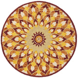 Safavieh Novelty 6'-0" x 6'-0" Rug in Rust / Gold
