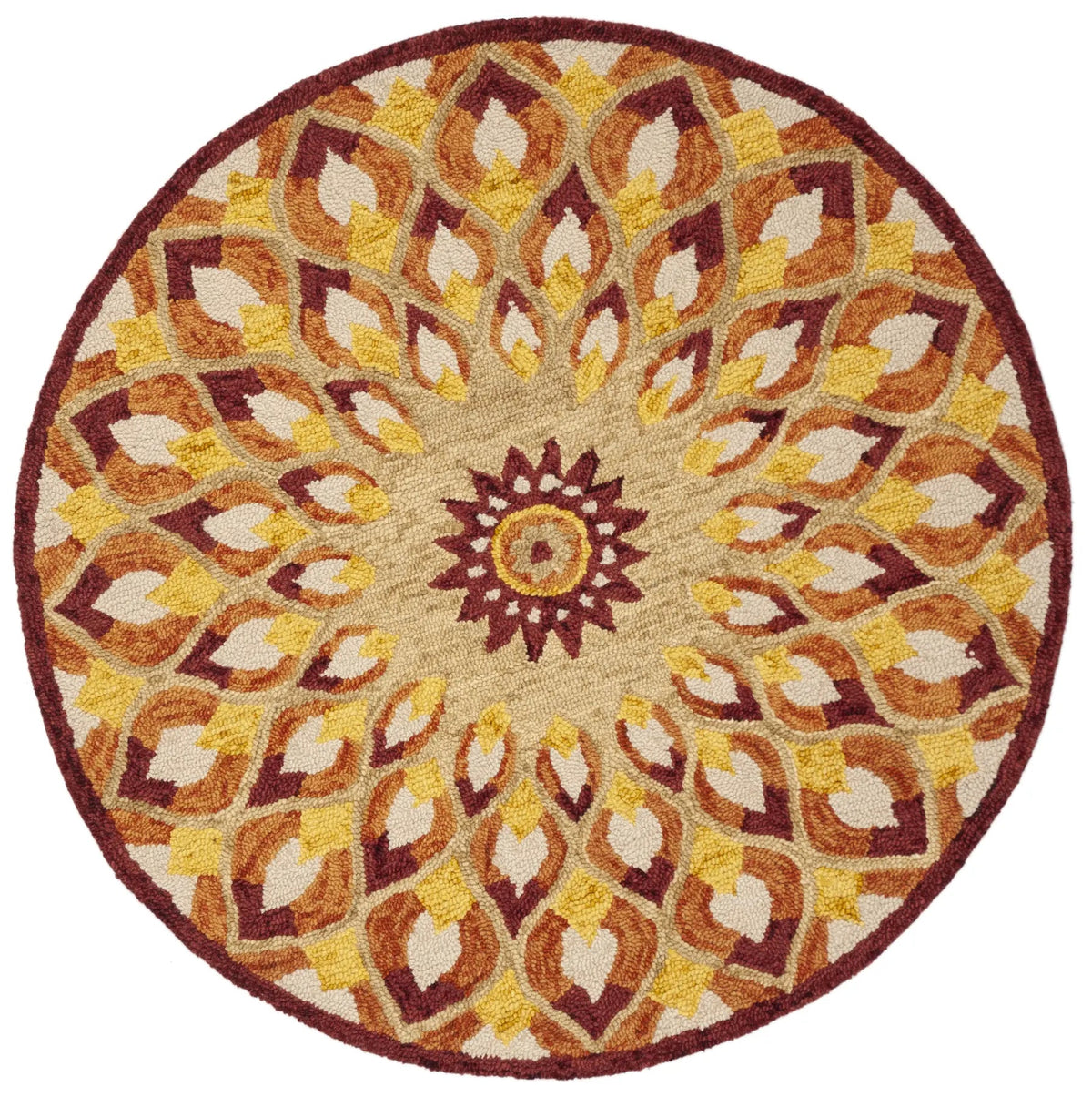 Safavieh Novelty 3'-0" x 3'-0" Rug in Rust / Gold