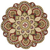 Safavieh Novelty 6'-0" x 6'-0" Rug in Red / Taupe