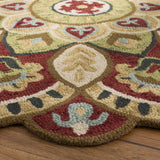 Safavieh Novelty 6'-0" x 6'-0" Rug in Red / Taupe