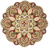 Safavieh Novelty 3'-0" x 3'-0" Rug in Red / Taupe