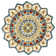 Safavieh Novelty 3'-0" x 3'-0" Rug in Ivory / Blue