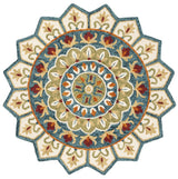 Safavieh Novelty 5'-0" x 5'-0" Rug in Ivory / Blue