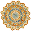 Safavieh Novelty 3'-0" x 3'-0" Rug in Rust / Ivory