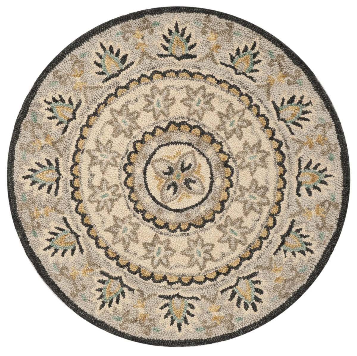 Safavieh Novelty 3'-0" x 3'-0" Rug in Ivory / Grey