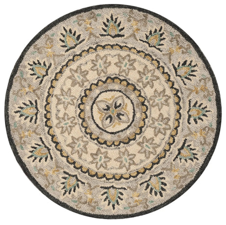 Safavieh Novelty 3'-0" x 3'-0" Rug in Ivory / Grey
