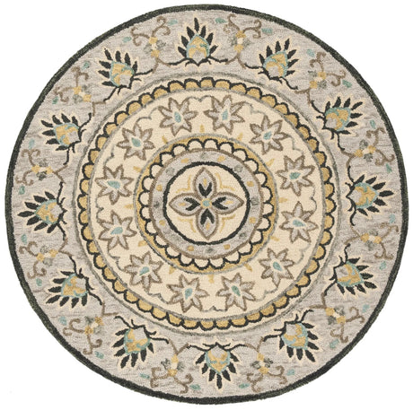 Safavieh Novelty 5'-0" x 5'-0" Rug in Ivory / Grey