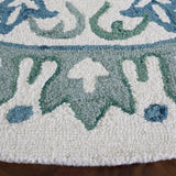 Safavieh Novelty 6'-0" x 6'-0" Rug in Ivory / Teal