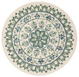 Safavieh Novelty 4'-0" x 4'-0" Rug in Ivory / Teal