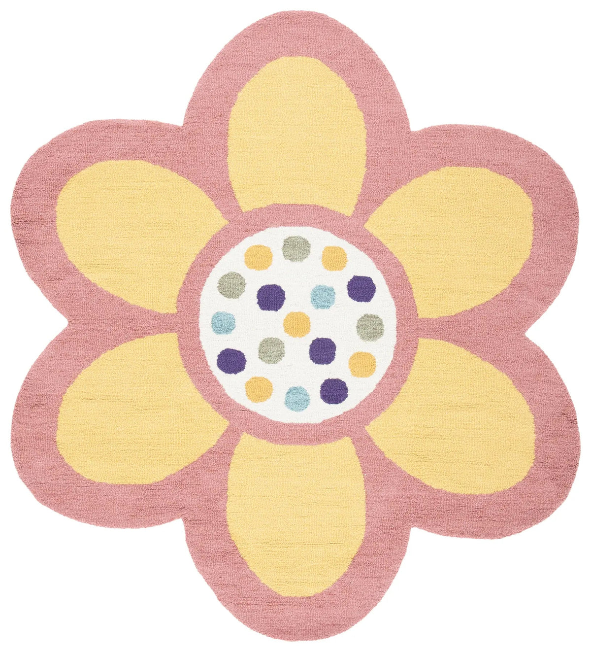 Safavieh Novelty 6'-0" x 6'-0" Rug in Pink / Yellow