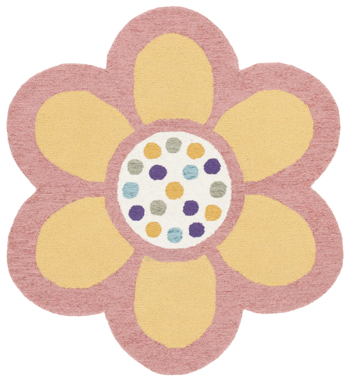 Safavieh Novelty 5'-0" x 5'-0" Rug in Pink / Yellow