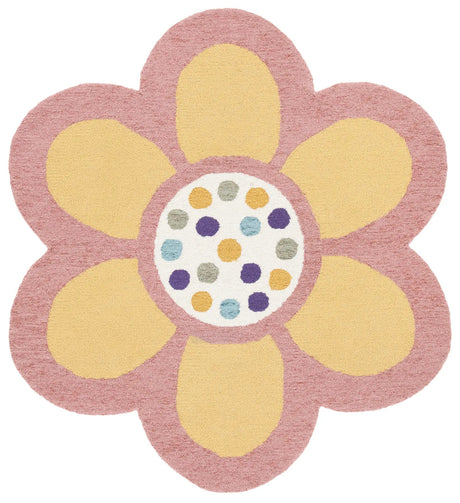 Safavieh Novelty 5'-0" x 5'-0" Rug in Pink / Yellow