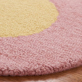 Safavieh Novelty 5'-0" x 5'-0" Rug in Pink / Yellow