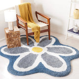 Safavieh Novelty 6'-0" x 6'-0" Rug in Ivory / Blue