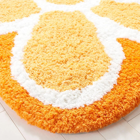 Safavieh Novelty 5'-0" x 5'-0" Rug in Ivory / Orange