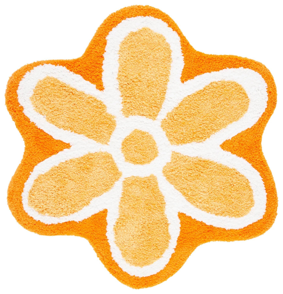 Safavieh Novelty 5'-0" x 5'-0" Rug in Ivory / Orange