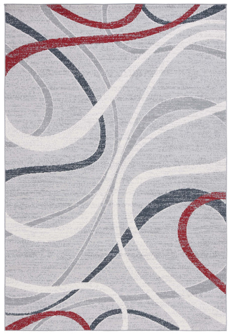 Safavieh Odyssey Ody812I Grey/Red Ivory Rug.