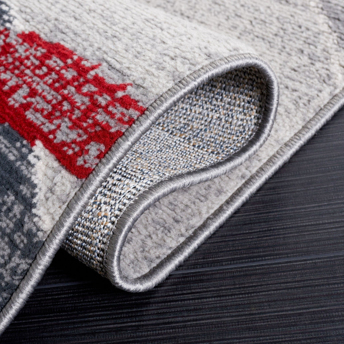 Safavieh Odyssey Ody812I Grey/Red Ivory Rug.