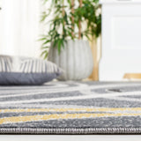 Safavieh Odyssey Ody812Z Black/Grey Gold Rug.