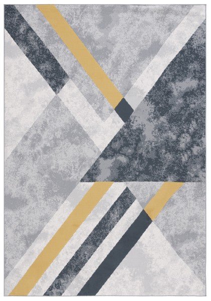 Safavieh Odyssey Ody820F Grey/Gold Black Rug.