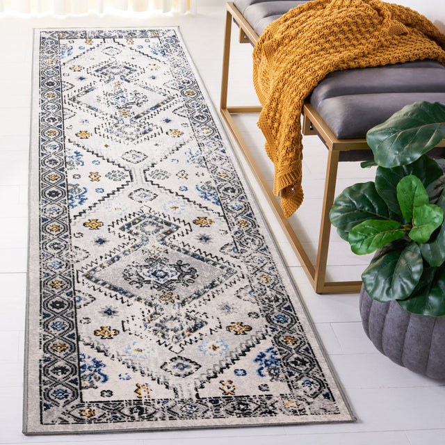 Safavieh Odyssey Ody858F Grey/Blue Gold Rug.